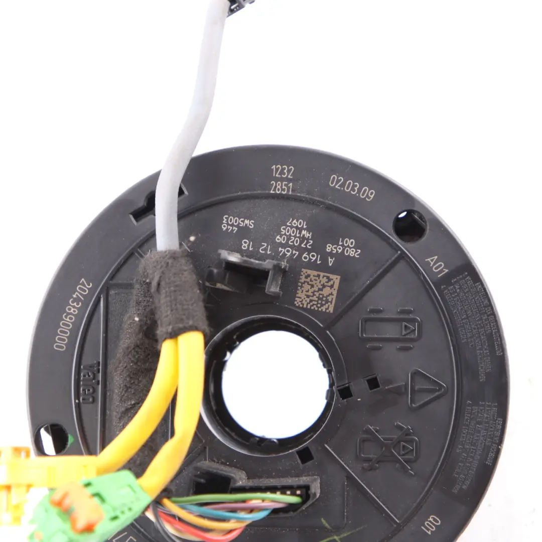 Sensor ángulo dirección Slip Ring Air Squib para Mercedes W169 W245 con número de pieza A1695408145 Mercedes W169 W245 Sensor ángulo dirección Slip Ring Air Squib - SKU A1695408145 - Número de pieza A1695408145
