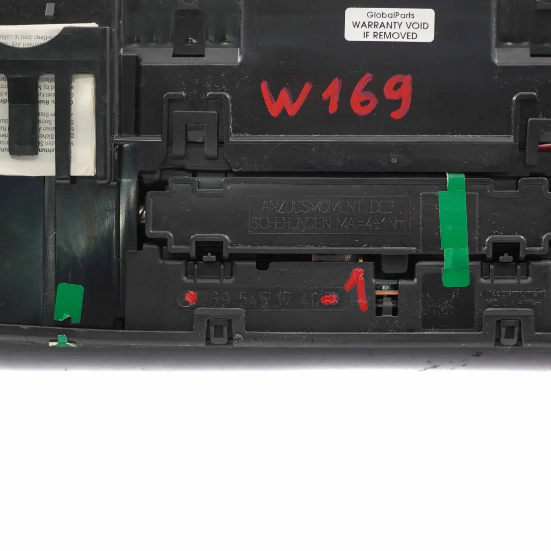  Fuse Box Mercedes W169 W245 Electrical Relay Control Module Unit A1695451740 - SKU A1695451940-1 - Part number A1695451940
