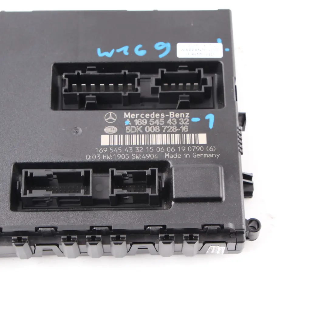 Mercedes-Benz W169 W245 Sam Módulo Control Unidad Caja Fusibles para con número de pieza A1695454332 Mercedes-Benz W169 W245 Sam Módulo Control Unidad Caja Fusibles - SKU A1695454332-1 - Número de pieza A1695454332