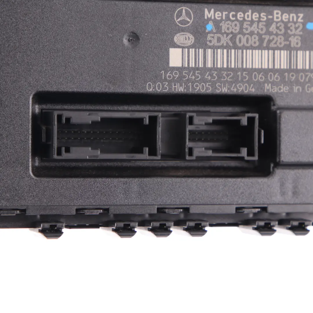 Mercedes-Benz W169 W245 Sam Módulo Control Unidad Caja Fusibles para con número de pieza A1695454332 Mercedes-Benz W169 W245 Sam Módulo Control Unidad Caja Fusibles - SKU A1695454332-1 - Número de pieza A1695454332
