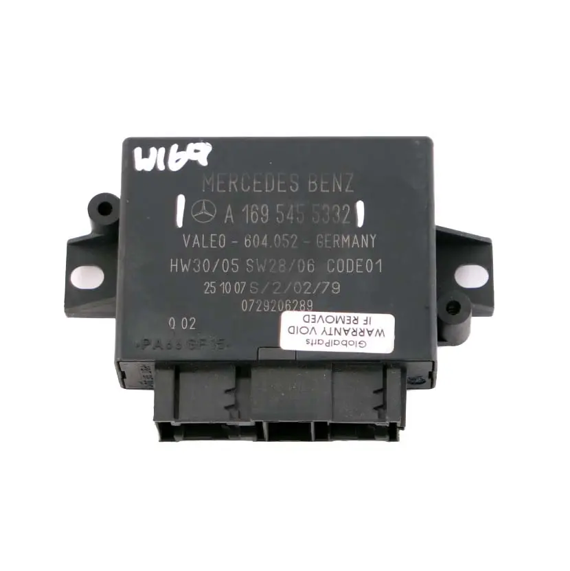 Mercedes W169 PDC Parking Sensor Distance Control Module Unit ECU - SKU A1695455332 - Part number A1695455332