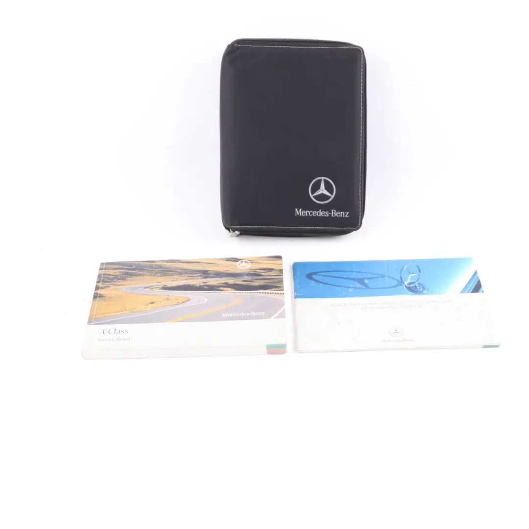 Mercedes W169 Owner's Handbook Service Booklet Slipcase Pouch Case Wallet Set - SKU A1695841083 - Part number A1695841083