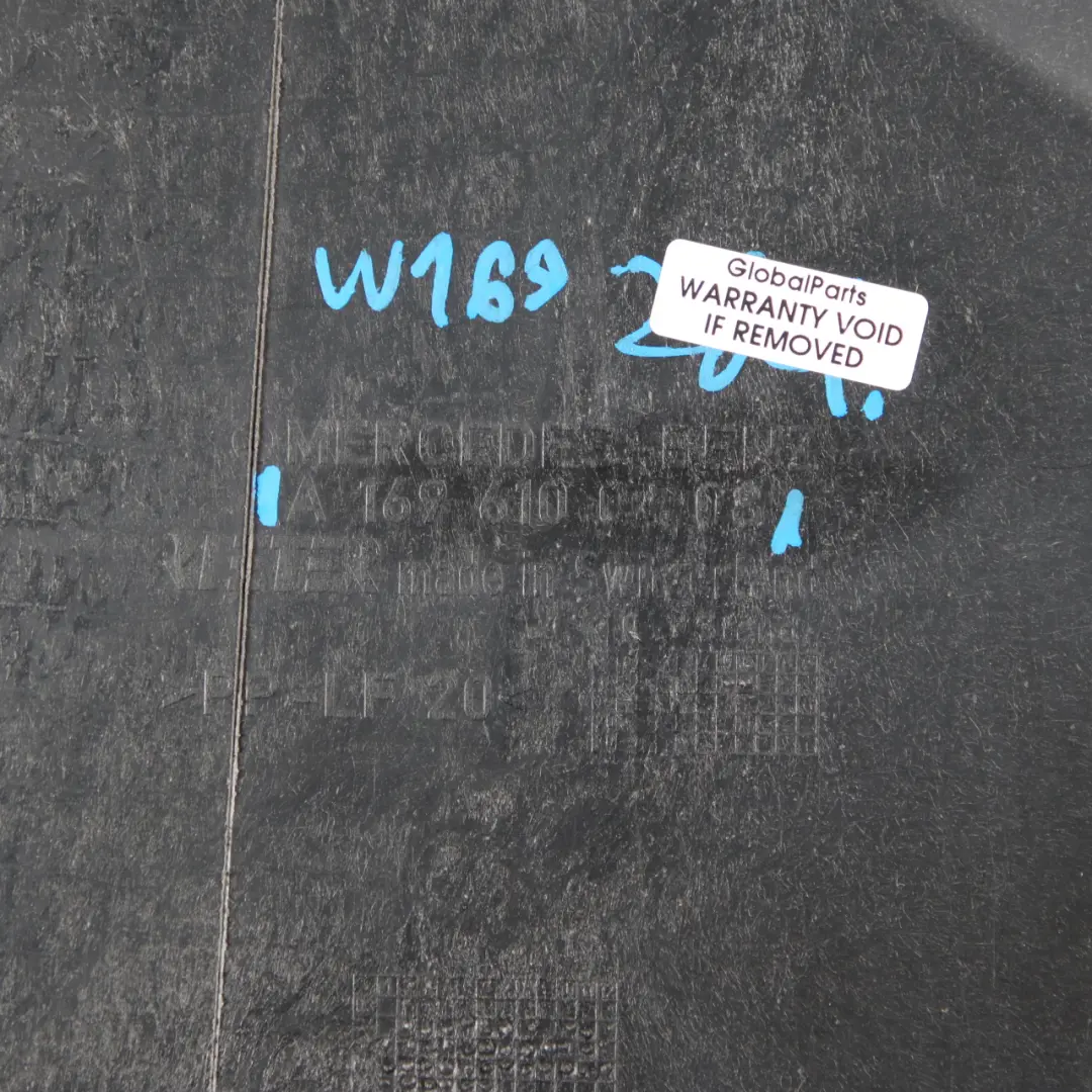 Mercedes W169 Undertray Trim Panel Right O/S Compartment Insulation Covering - SKU A1696100408 - Part number A1696100408