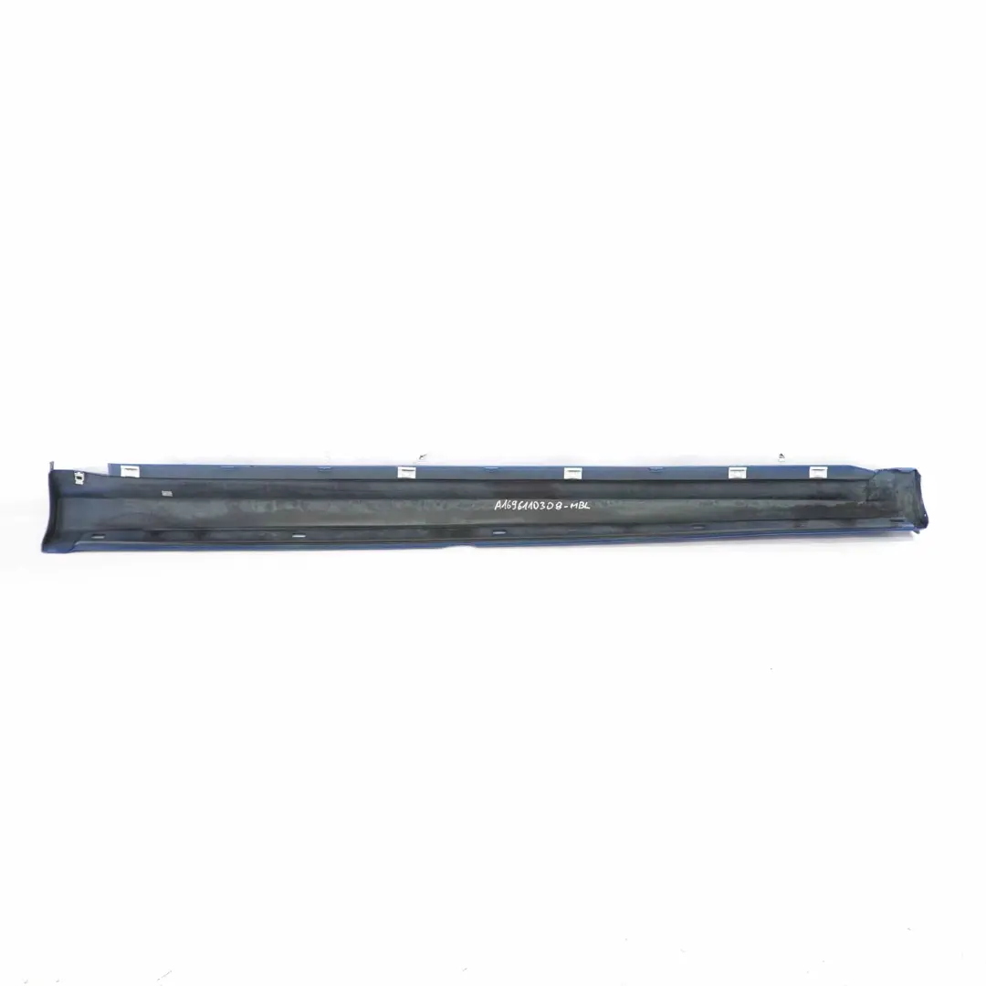 Mercedes W169 Side Skirt Door Sill Cover Left N/S Mistral Blue Metallic - 955 - SKU A1696110308-MBL - Part number A1696110308