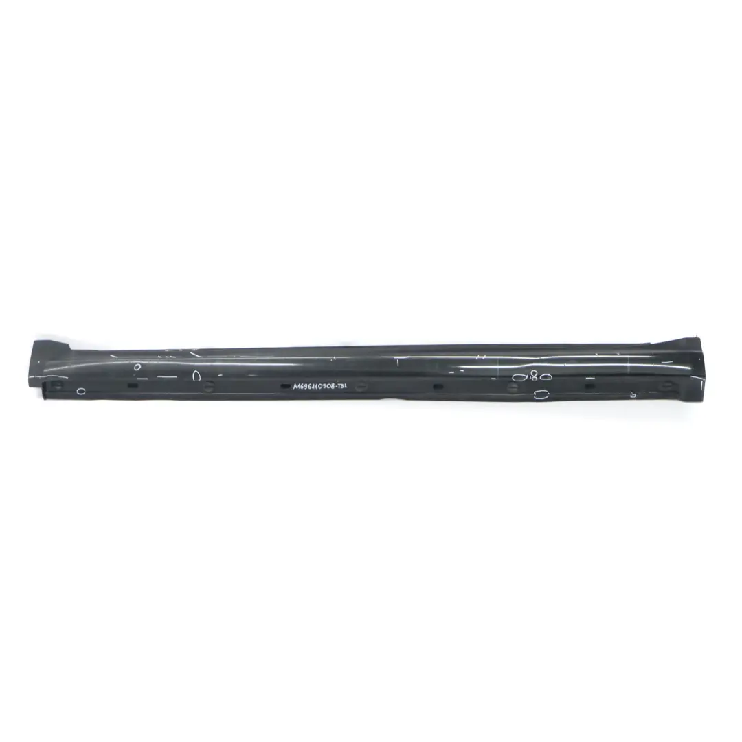 Side Skirt Door Sill Cover Left N/S Tropical Black Metallic - 160 to Mercedes W169 with Part number A1696110308 Mercedes W169 Side Skirt Door Sill Cover Left N/S Tropical Black Metallic - 160 - SKU A1696110308-TBL - Part number A1696110308