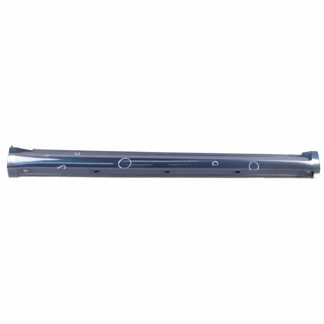 Side Skirt Door Sill Cover Right O/S Atoll Blue Metallic - 375 to Mercedes W169 with Part number A1696110408 Mercedes W169 Side Skirt Door Sill Cover Right O/S Atoll Blue Metallic - 375 - SKU A1696110408-AB - Part number A1696110408