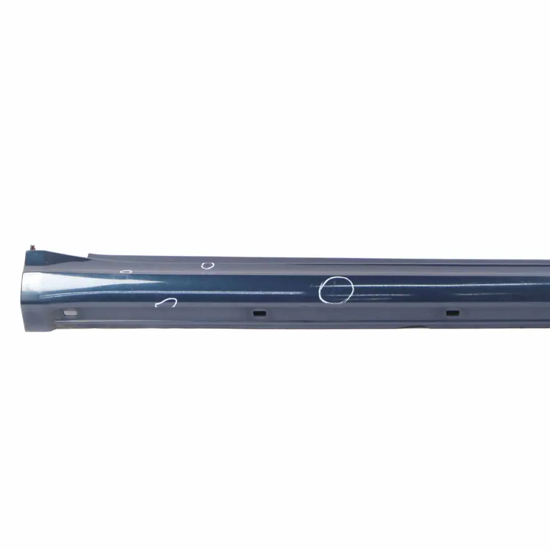 Mercedes W169 Side Skirt Door Sill Cover Right O/S Atoll Blue Metallic - 375 - SKU A1696110408-AB - Part number A1696110408