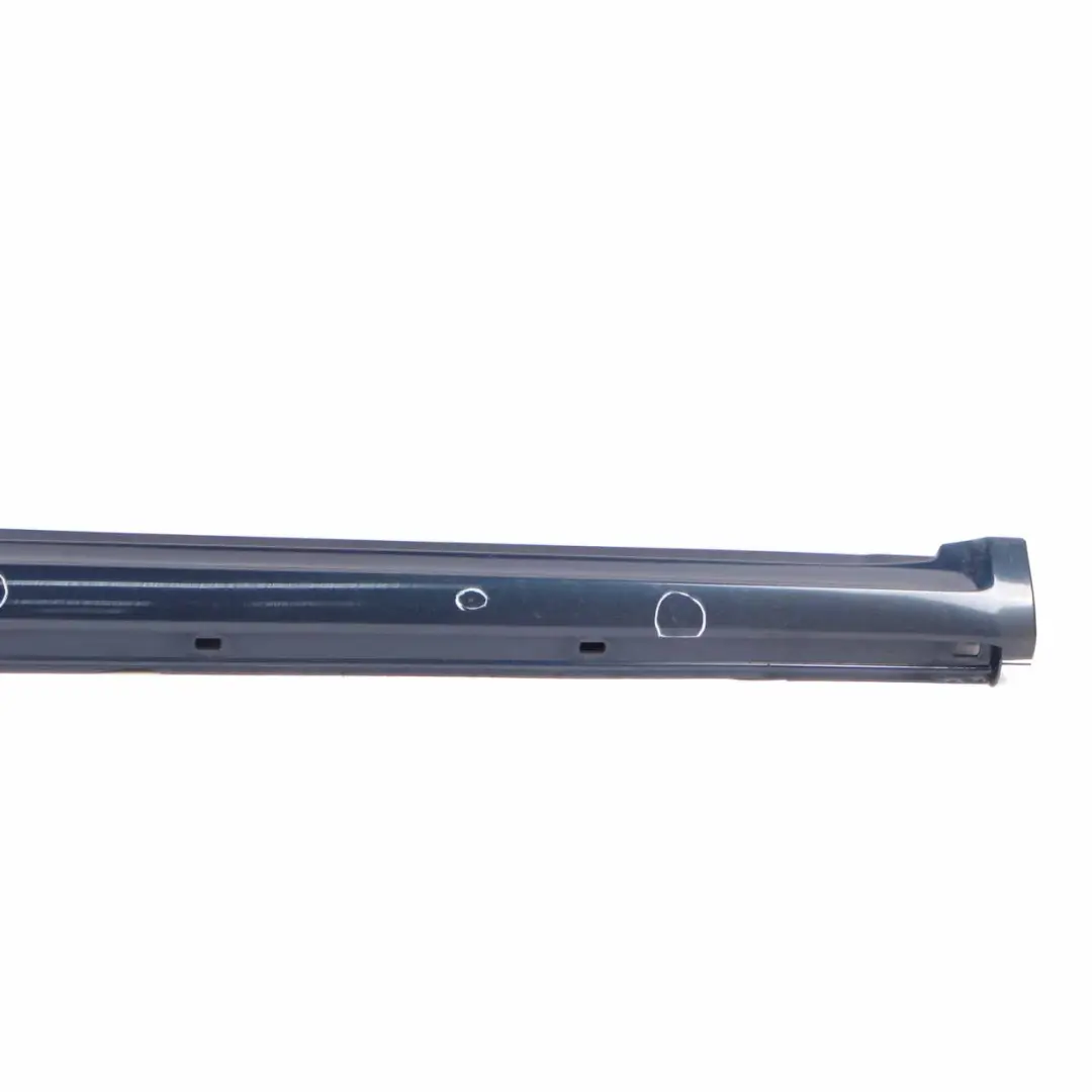 Side Skirt Door Sill Cover Right O/S Atoll Blue Metallic - 375 to Mercedes W169 with Part number A1696110408 Mercedes W169 Side Skirt Door Sill Cover Right O/S Atoll Blue Metallic - 375 - SKU A1696110408-AB - Part number A1696110408