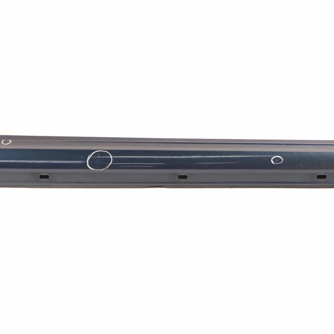 Side Skirt Door Sill Cover Right O/S Atoll Blue Metallic - 375 to Mercedes W169 with Part number A1696110408 Mercedes W169 Side Skirt Door Sill Cover Right O/S Atoll Blue Metallic - 375 - SKU A1696110408-AB - Part number A1696110408