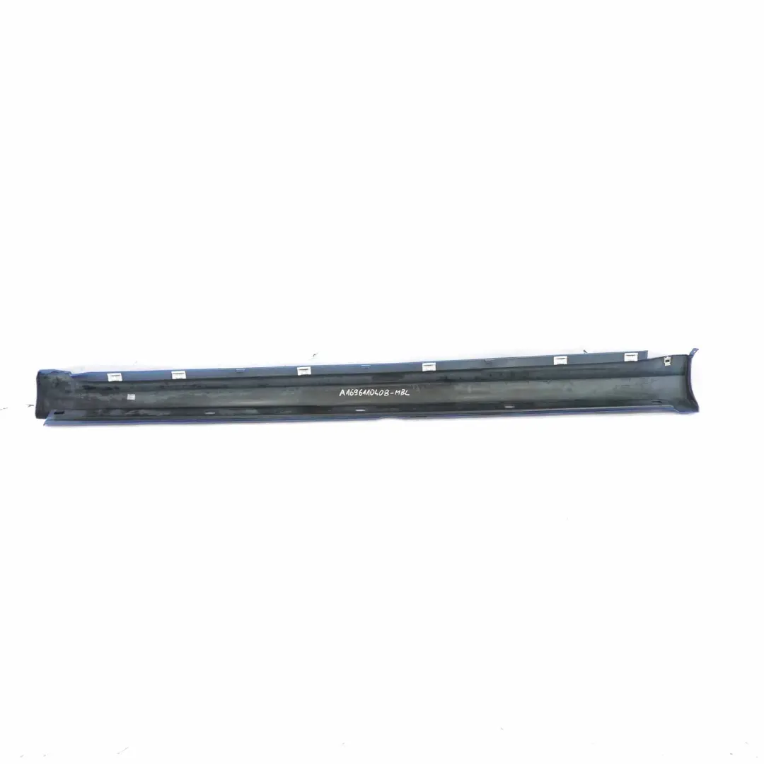 Side Skirt Door Sill Cover Right O/S Mistral Blue Metallic - 955 to Mercedes W169 with Part number A1696110408 Mercedes W169 Side Skirt Door Sill Cover Right O/S Mistral Blue Metallic - 955 - SKU A1696110408-MBL - Part number A1696110408