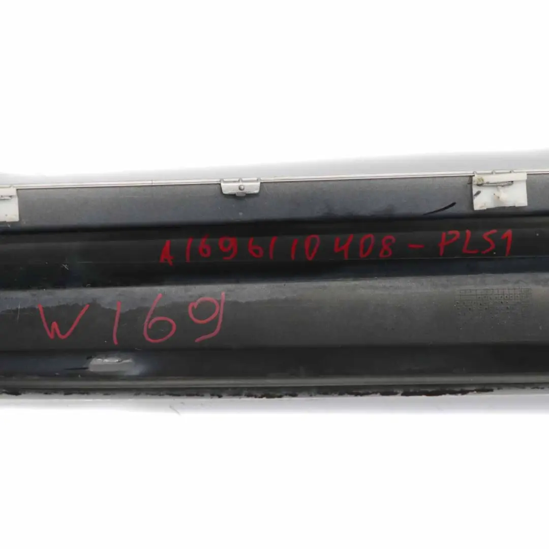  Faldón lateral Mercedes W169 Cubre umbral de puerta derecho Plata polar - 761 - SKU A1696110408-PLS1 - Número de pieza A1696110408