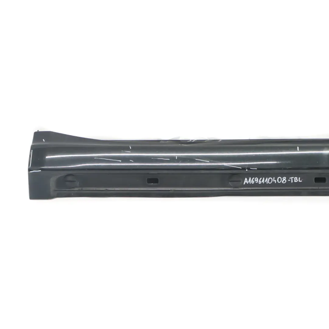 Mercedes W169 Side Skirt Door Sill Cover Right O/S Tropical Black Metallic - 160 - SKU A1696110408-TBL - Part number A1696110408