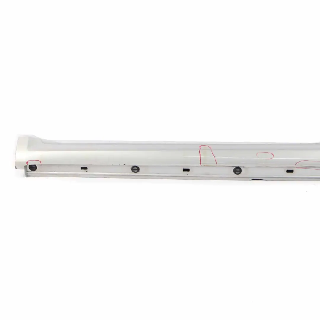 Side Skirt Door Sill Cover Left N/S Polar Silver - 761 to Mercedes W169 Coupe with Part number A1696111108 Mercedes W169 Coupe Side Skirt Door Sill Cover Left N/S Polar Silver - 761 - SKU A1696111108-PLS - Part number A1696111108