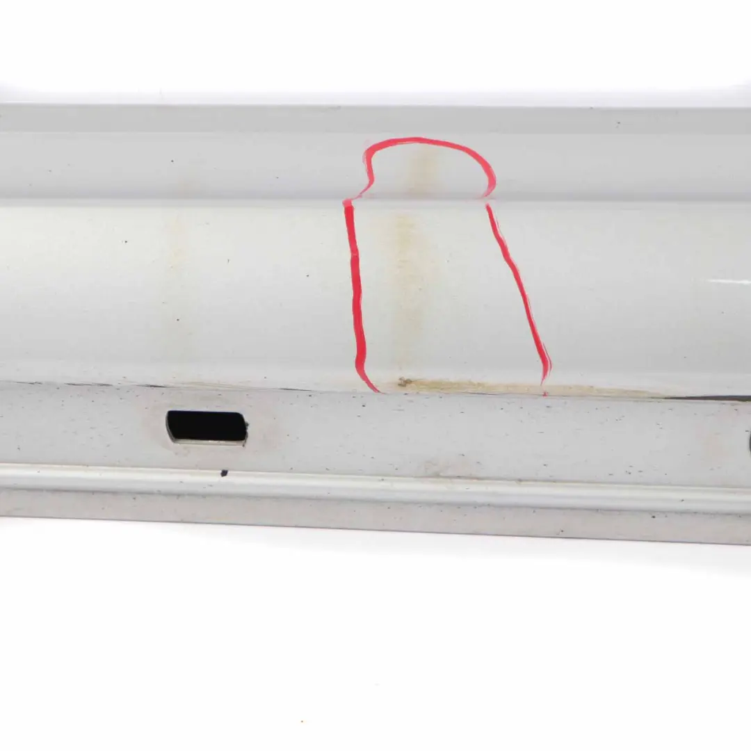 Side Skirt Door Sill Cover Left N/S Polar Silver - 761 to Mercedes W169 Coupe with Part number A1696111108 Mercedes W169 Coupe Side Skirt Door Sill Cover Left N/S Polar Silver - 761 - SKU A1696111108-PLS - Part number A1696111108