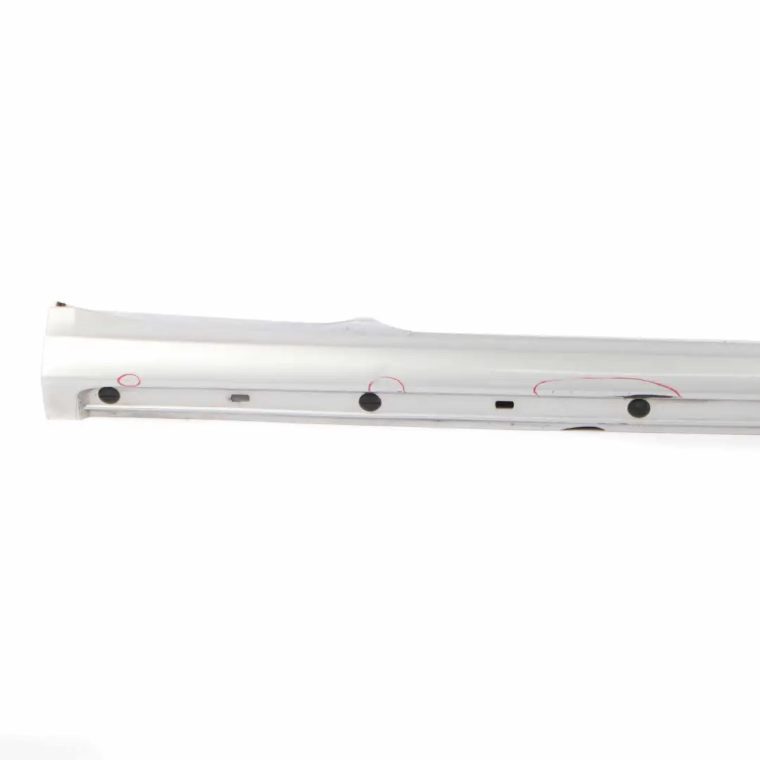 Side Skirt Door Sill Cover Right O/S Polar Silver - 761 to Mercedes W169 Coupe with Part number A1696111208 Mercedes W169 Coupe Side Skirt Door Sill Cover Right O/S Polar Silver - 761 - SKU A1696111208-PLS - Part number A1696111208