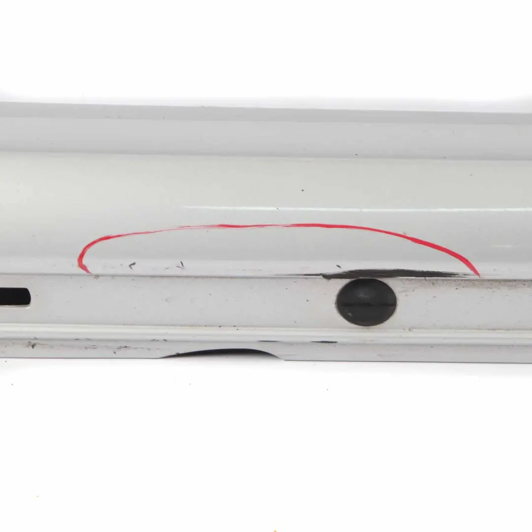 Mercedes W169 Coupe Side Skirt Door Sill Cover Right O/S Polar Silver - 761 - SKU A1696111208-PLS - Part number A1696111208