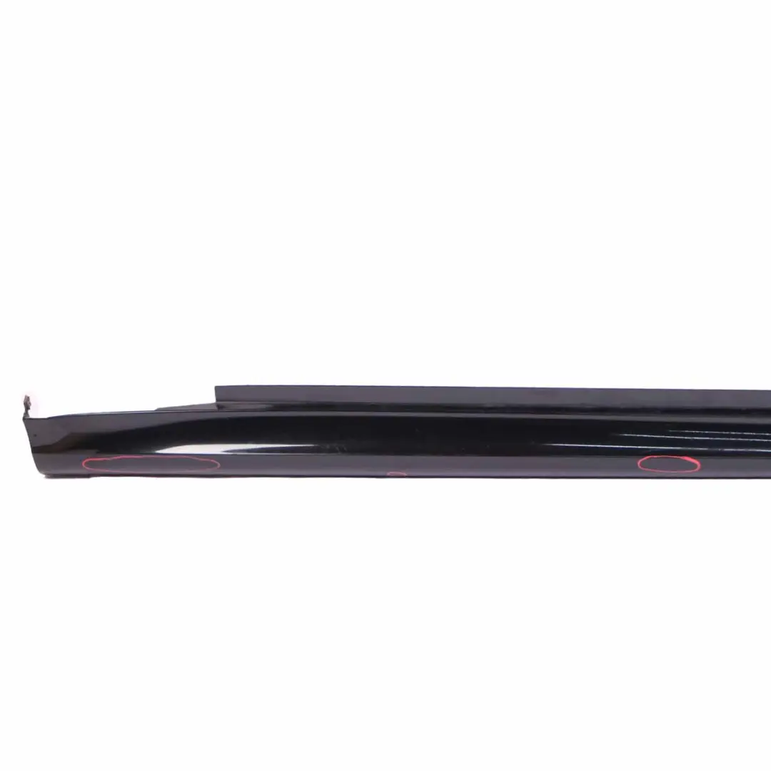 Side Skirt Door Sill Cover Right O/S Kosmos Black Metallic - 191 to Mercedes W245 with Part number A1696111608 Mercedes W245 Side Skirt Door Sill Cover Right O/S Kosmos Black Metallic - 191 - SKU A1696111608-KB2 - Part number A1696111608
