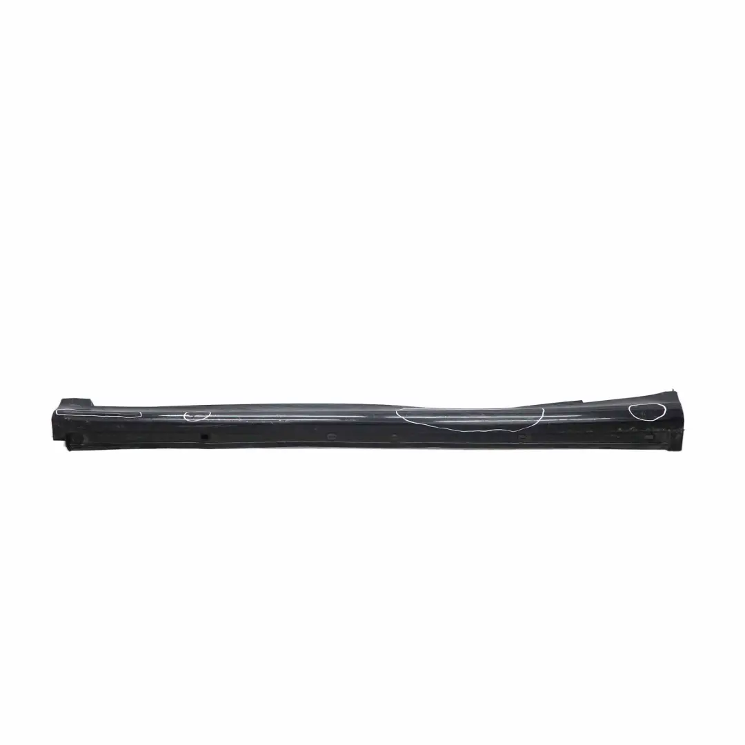 Mercedes W245 Faldón lateral Cubre puerta Izquierdo Negro Cósmico Metalizado 191 - SKU A1696111508-KB3 - Número de pieza A1696111508