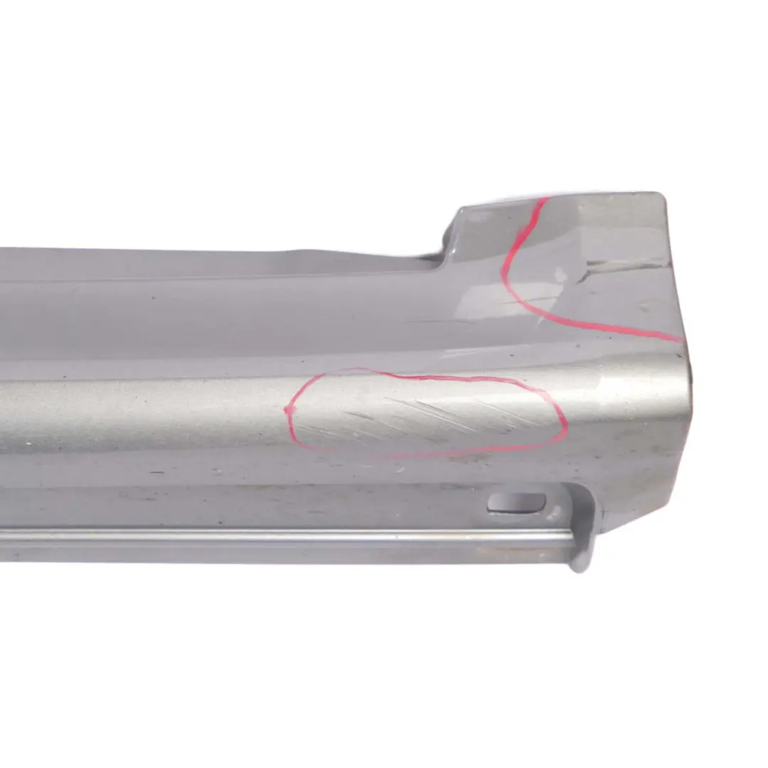 Door Sill Side Cover Skirt Right O/S Mountain Grey Metallic - 787 to Mercedes W245 with Part number A1696111608 Mercedes W245 Door Sill Side Cover Skirt Right O/S Mountain Grey Metallic - 787 - SKU A1696111608-MG - Part number A1696111608