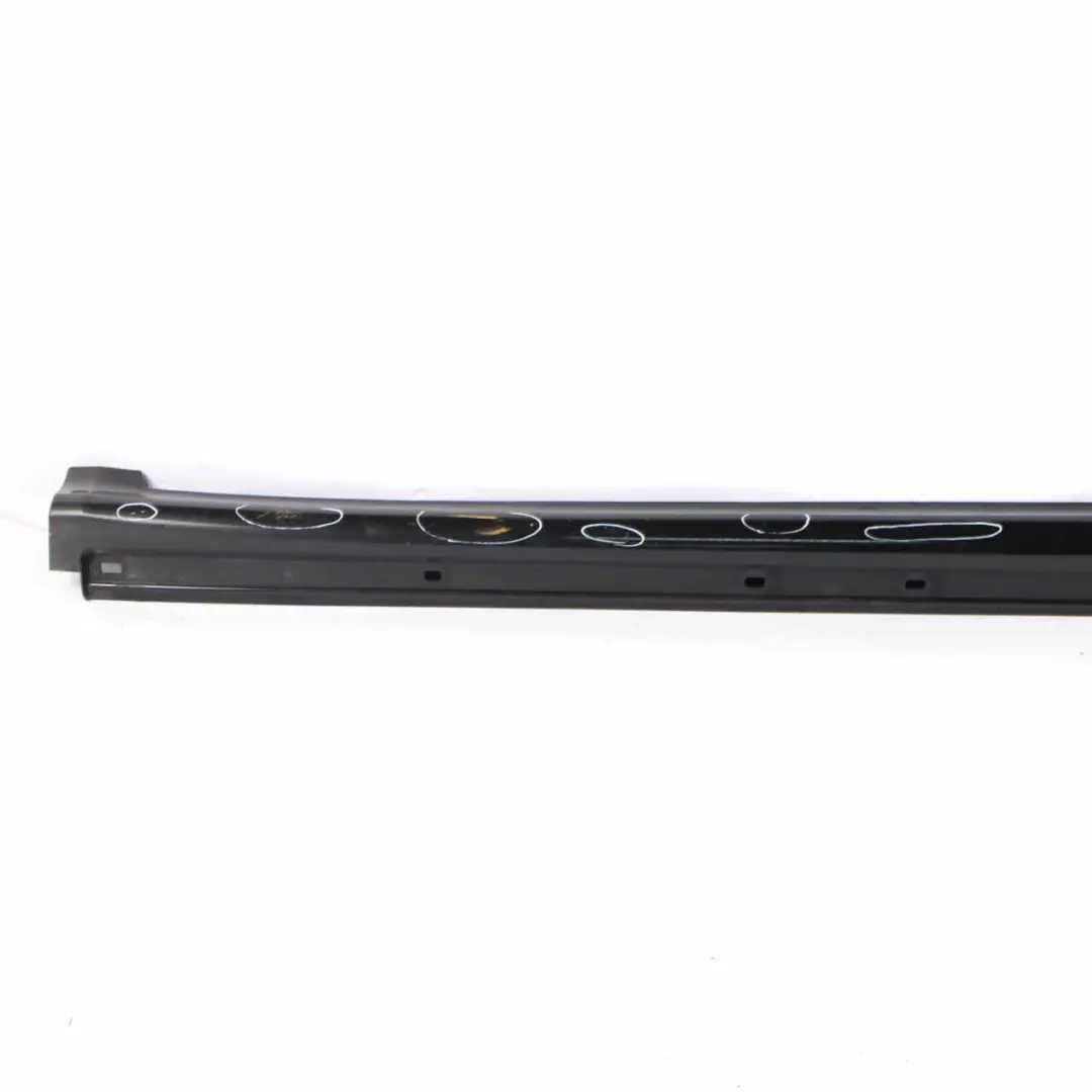 Side Skirt Trim Door Sill Cover Left N/S Night Black Metallic 696 to Mercedes W245 with Part number A1696111508 Mercedes W245 Side Skirt Trim Door Sill Cover Left N/S Night Black Metallic 696 - SKU A1696111508-NIB - Part number A1696111508
