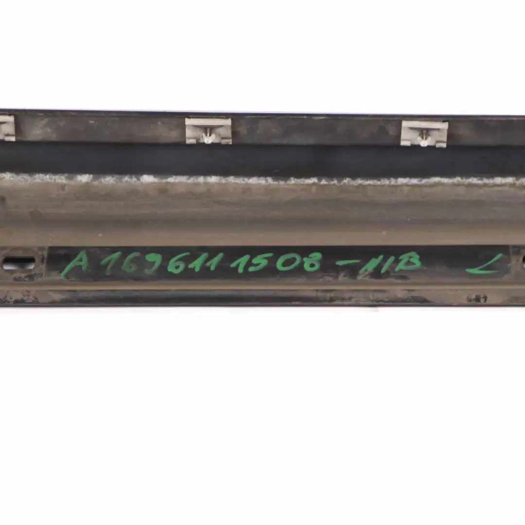 Mercedes W245 Side Skirt Trim Door Sill Cover Left N/S Night Black Metallic 696 - SKU A1696111508-NIB - Part number A1696111508