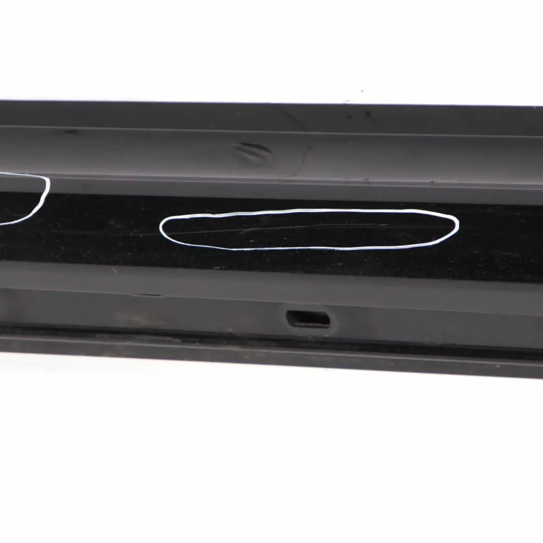 Side Skirt Trim Door Sill Cover Left N/S Night Black Metallic 696 to Mercedes W245 with Part number A1696111508 Mercedes W245 Side Skirt Trim Door Sill Cover Left N/S Night Black Metallic 696 - SKU A1696111508-NIB - Part number A1696111508