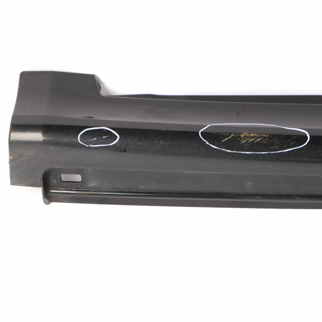 Side Skirt Trim Door Sill Cover Left N/S Night Black Metallic 696 to Mercedes W245 with Part number A1696111508 Mercedes W245 Side Skirt Trim Door Sill Cover Left N/S Night Black Metallic 696 - SKU A1696111508-NIB - Part number A1696111508