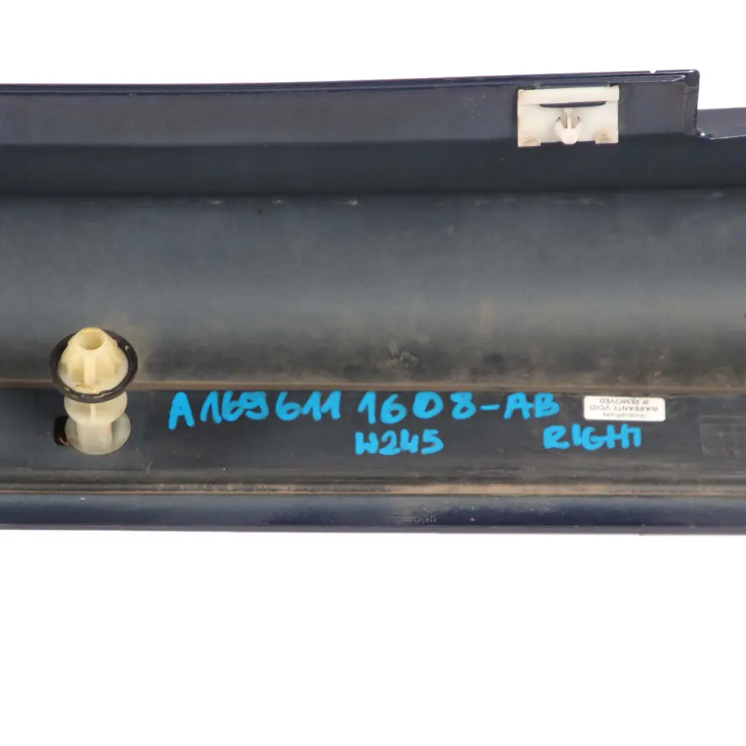  Mercedes-Benz B W245 Door Sill Side Cover Skirt Right O/S Atoll Blue - 375 - SKU A1696111608-AB - Part number A1696111608