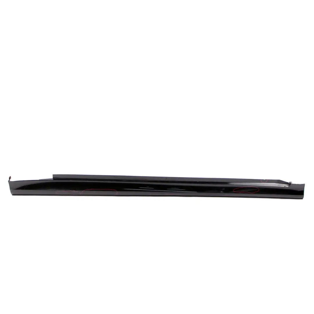 Mercedes-Benz B W245 Door Sill Side Cover Skirt Right O/S Kosmos Black - 191 to with Part number A1696111608 Mercedes-Benz B W245 Door Sill Side Cover Skirt Right O/S Kosmos Black - 191 - SKU A1696111608-KB - Part number A1696111608