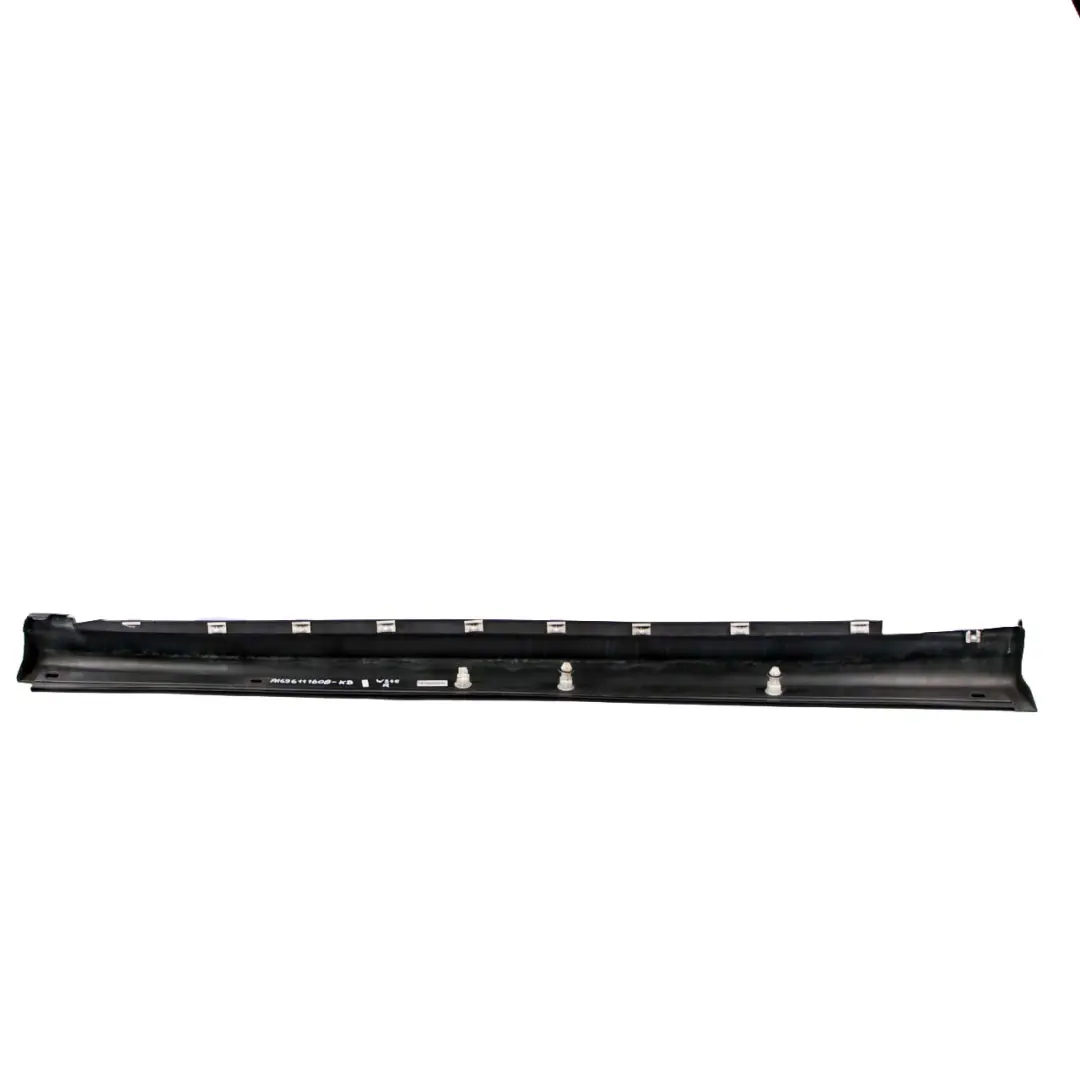 Mercedes-Benz B W245 Door Sill Side Cover Skirt Right O/S Kosmos Black - 191 to with Part number A1696111608 Mercedes-Benz B W245 Door Sill Side Cover Skirt Right O/S Kosmos Black - 191 - SKU A1696111608-KB - Part number A1696111608