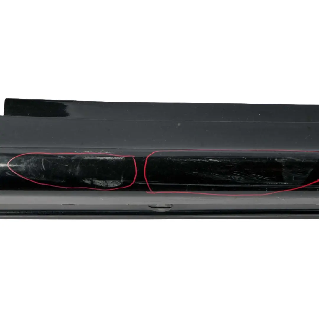 Mercedes W245 Door Sill Side Cover Skirt Right O/S Kosmos Black - 191 - SKU A1696111608-KB - Part number A1696111608