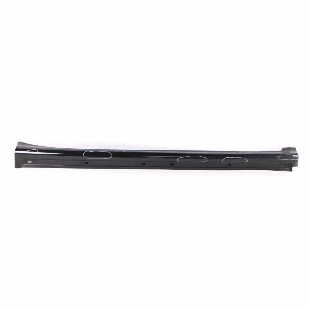 Side Skirt Door Sill Cover Right O/S Night Black Metallic - 696 to Mercedes W245 with Part number A1696111608 Mercedes W245 Side Skirt Door Sill Cover Right O/S Night Black Metallic - 696 - SKU A1696111608-NIB - Part number A1696111608