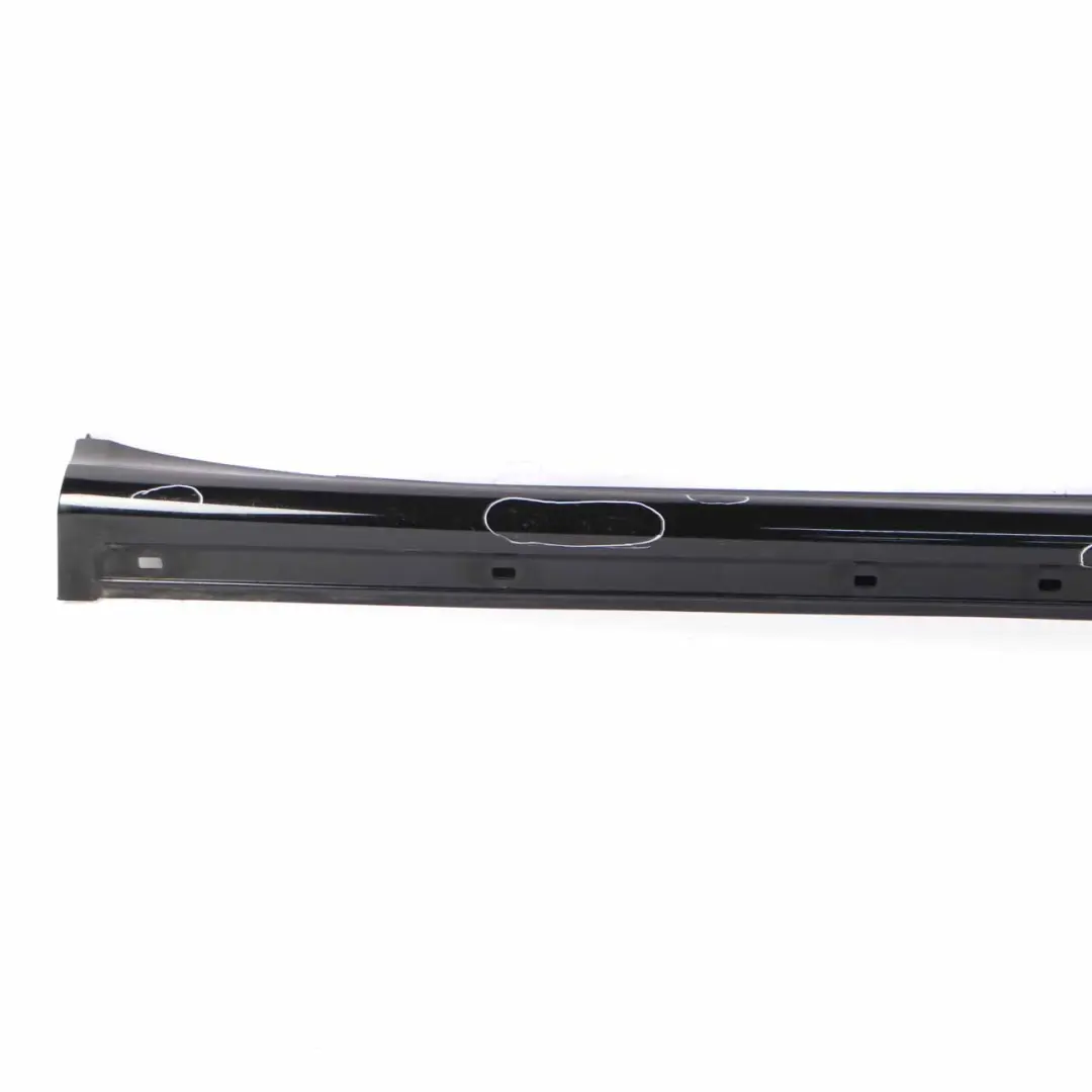 Mercedes W245 Side Skirt Door Sill Cover Right O/S Night Black Metallic - 696 - SKU A1696111608-NIB - Part number A1696111608
