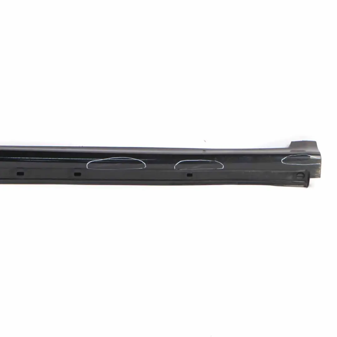 Side Skirt Door Sill Cover Right O/S Night Black Metallic - 696 to Mercedes W245 with Part number A1696111608 Mercedes W245 Side Skirt Door Sill Cover Right O/S Night Black Metallic - 696 - SKU A1696111608-NIB - Part number A1696111608