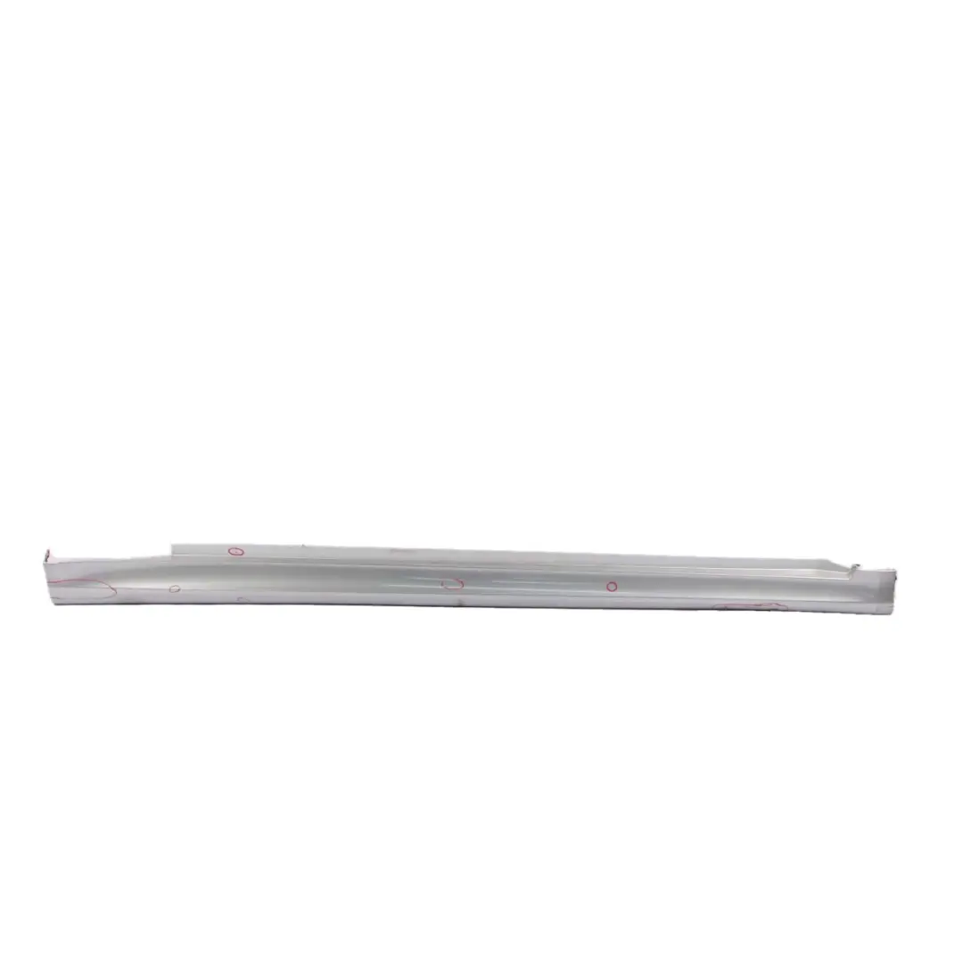 Door Sill Side Cover Skirt Right O/S Polar Silver Metallic - 761 to Mercedes W245 with Part number A1696111608 Mercedes W245 Door Sill Side Cover Skirt Right O/S Polar Silver Metallic - 761 - SKU A1696111608-PS - Part number A1696111608