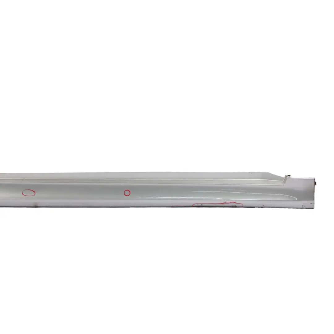 Door Sill Side Cover Skirt Right O/S Polar Silver Metallic - 761 to Mercedes W245 with Part number A1696111608 Mercedes W245 Door Sill Side Cover Skirt Right O/S Polar Silver Metallic - 761 - SKU A1696111608-PS - Part number A1696111608