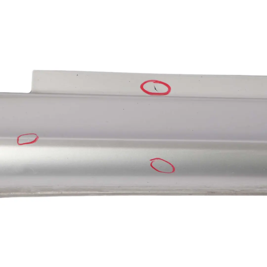 Mercedes W245 Door Sill Side Cover Skirt Right O/S Polar Silver Metallic - 761 - SKU A1696111608-PS - Part number A1696111608