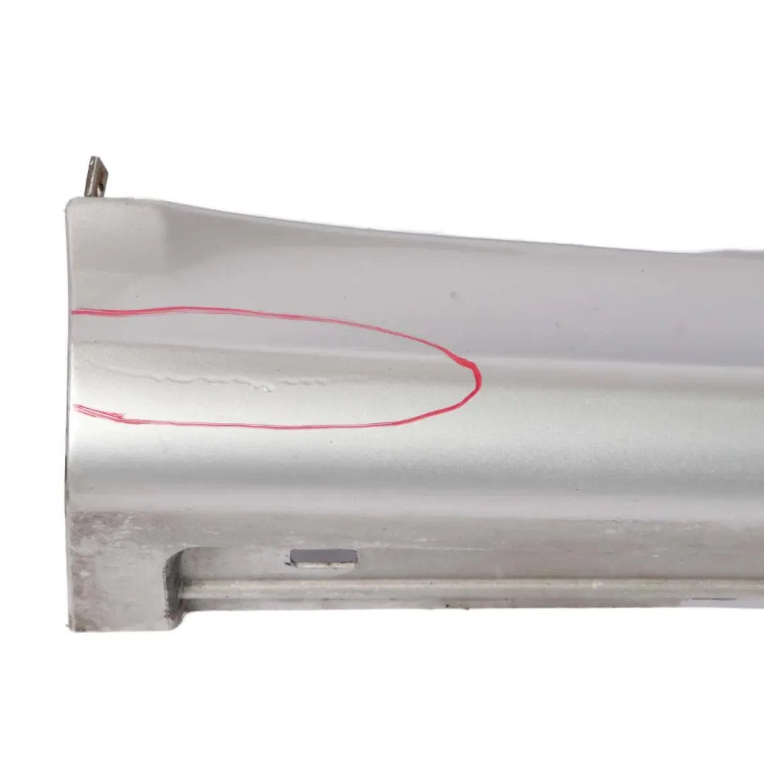 Mercedes W245 Door Sill Side Cover Skirt Right O/S Polar Silver Metallic - 761 - SKU A1696111608-PS - Part number A1696111608