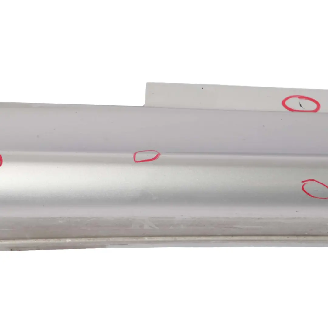 Mercedes W245 Door Sill Side Cover Skirt Right O/S Polar Silver Metallic - 761 - SKU A1696111608-PS - Part number A1696111608