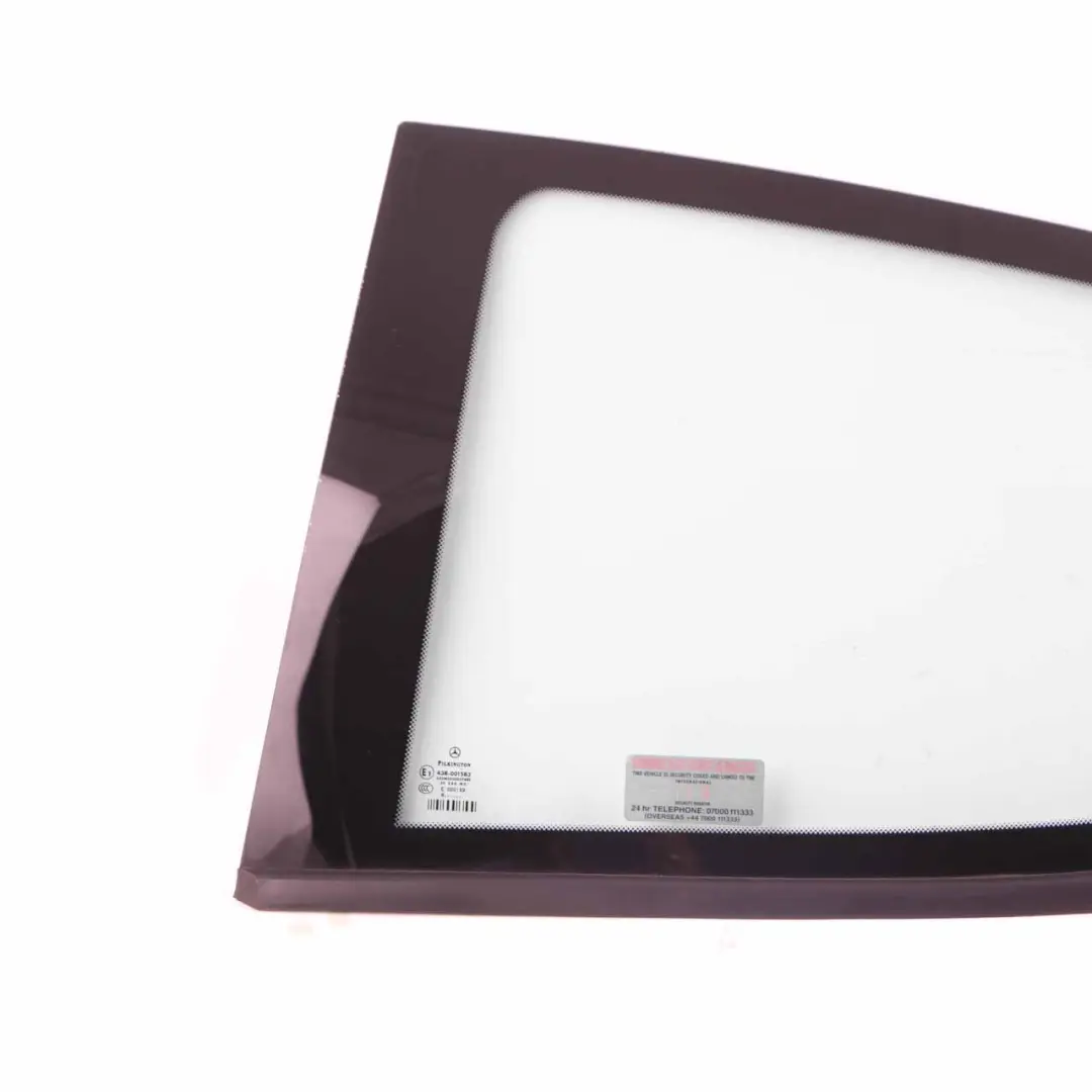 Quarter Side Window Rear Left N/S Glass AS2 to Mercedes W169 Coupe with Part number A1696702712 Mercedes W169 Coupe Quarter Side Window Rear Left N/S Glass AS2 - SKU A1696702712 - Part number A1696702712