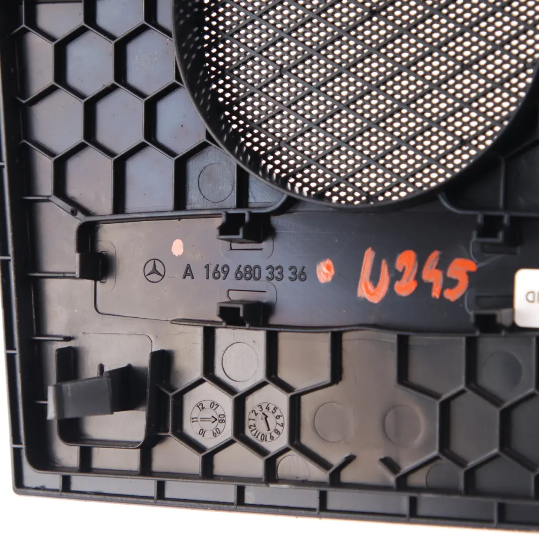 Dashboard Speaker Cover Trim Grille Front to Mercedes W245 with Part number A1696803336 Mercedes W245 Dashboard Speaker Cover Trim Grille Front - SKU A1696803336 - Part number A1696803336