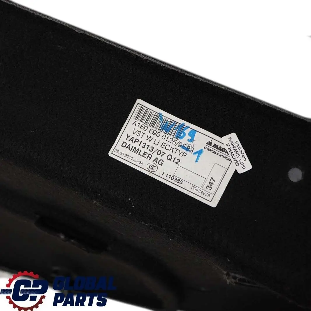  Mercedes-Benz Clase A W169 Maletero Panel lateral izquierdo Flap - SKU A1696900125-2 - Número de pieza A1696900125