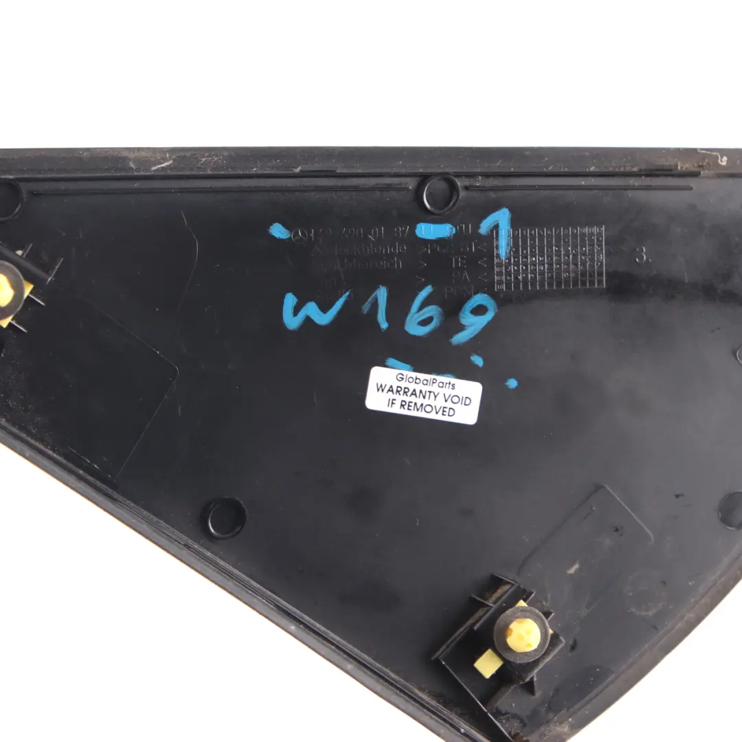Wing Trim Top Cover Left N/S Black to Mercedes W169 with Part number A1696900187 Mercedes W169 Wing Trim Top Cover Left N/S Black - SKU A1696900187-1 - Part number A1696900187