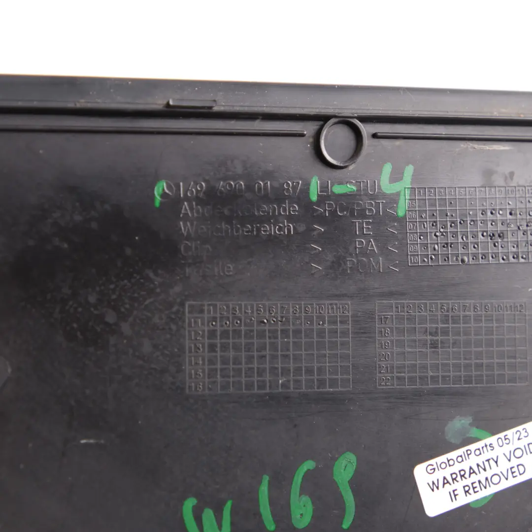 Mercedes W169 Wing Trim Top Cover Left N/S Avantgarde - SKU A1696900187-4 - Part number A1696900187