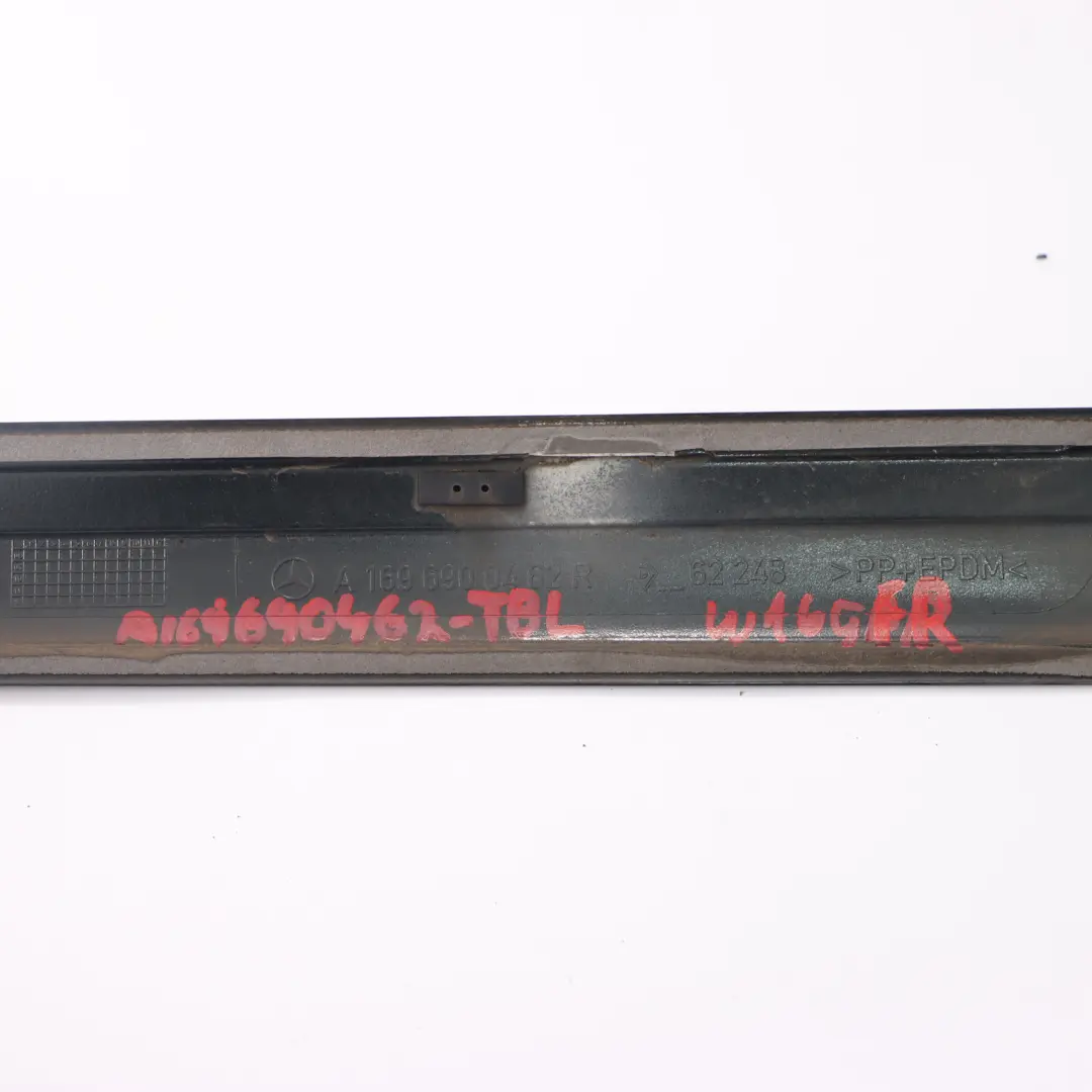 Door Moulding Strip Front Right O/S Tropical Black 160 to Mercedes W169 with Part number A1696900462 Mercedes W169 Door Moulding Strip Front Right O/S Tropical Black 160 - SKU A1696900462-TBL - Part number A1696900462