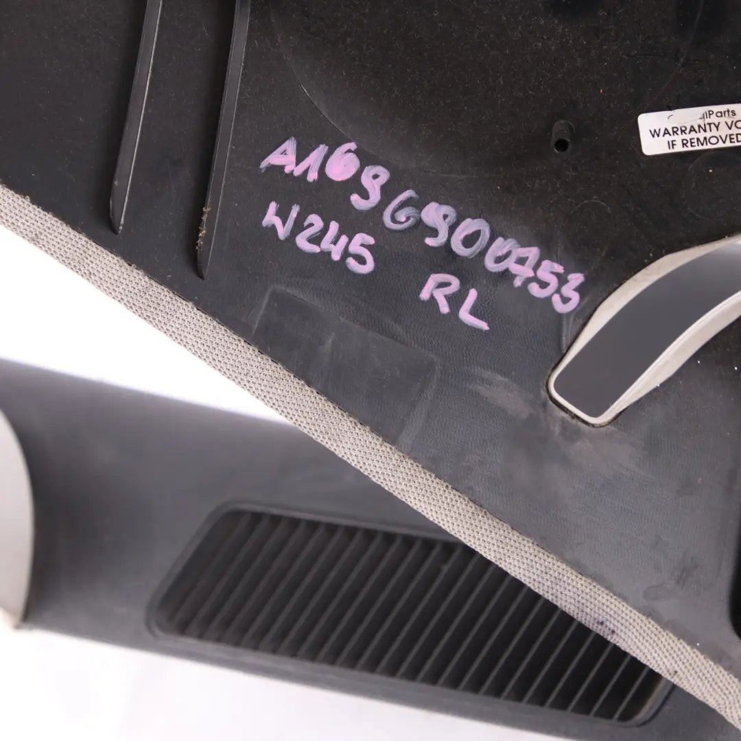 Trim Panel Mercedes W245 C-Pillar Trunk Cover Rear Left N/S Grey to with Part number A1696900753 Trim Panel Mercedes W245 C-Pillar Trunk Cover Rear Left N/S Grey - SKU A1696900753 - Part number A1696900753