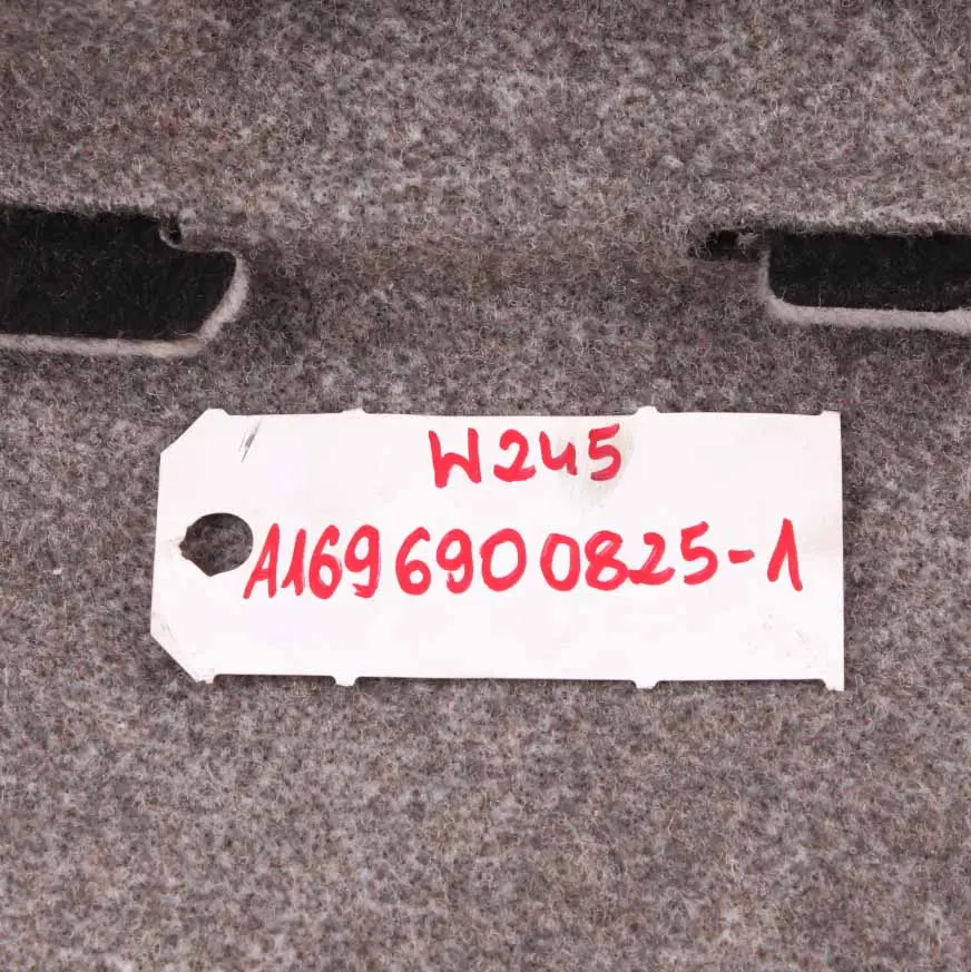 Boot Trunk Luggage Right O/S Lateral Trim Panel Grey to Mercedes W245 with Part number A1696900825 Mercedes W245 Boot Trunk Luggage Right O/S Lateral Trim Panel Grey - SKU A1696900825-1 - Part number A1696900825