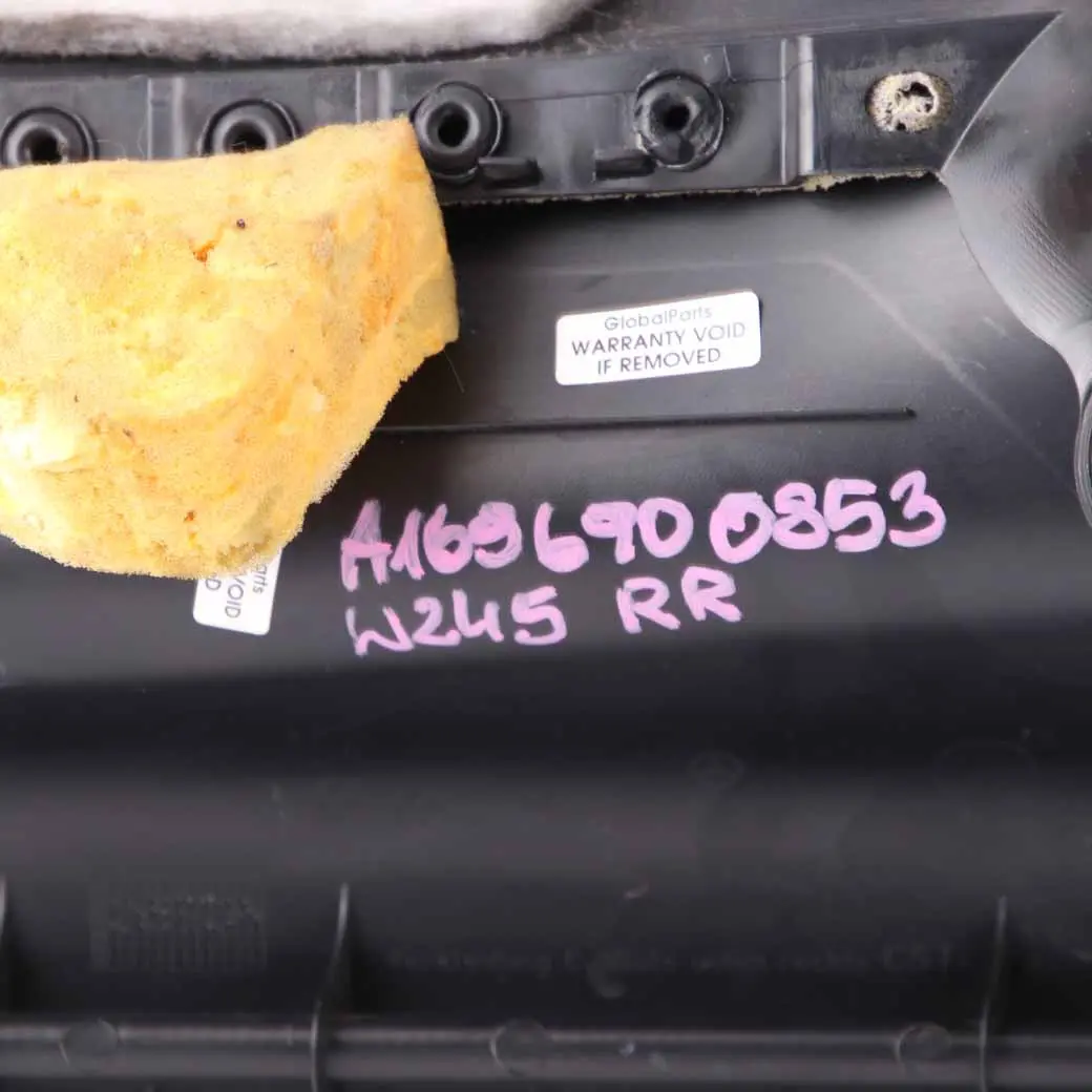  Trim Panel Mercedes W245 C-Pillar Trunk Cover Rear Right O/S Grey - SKU A1696900853 - Part number A1696900853