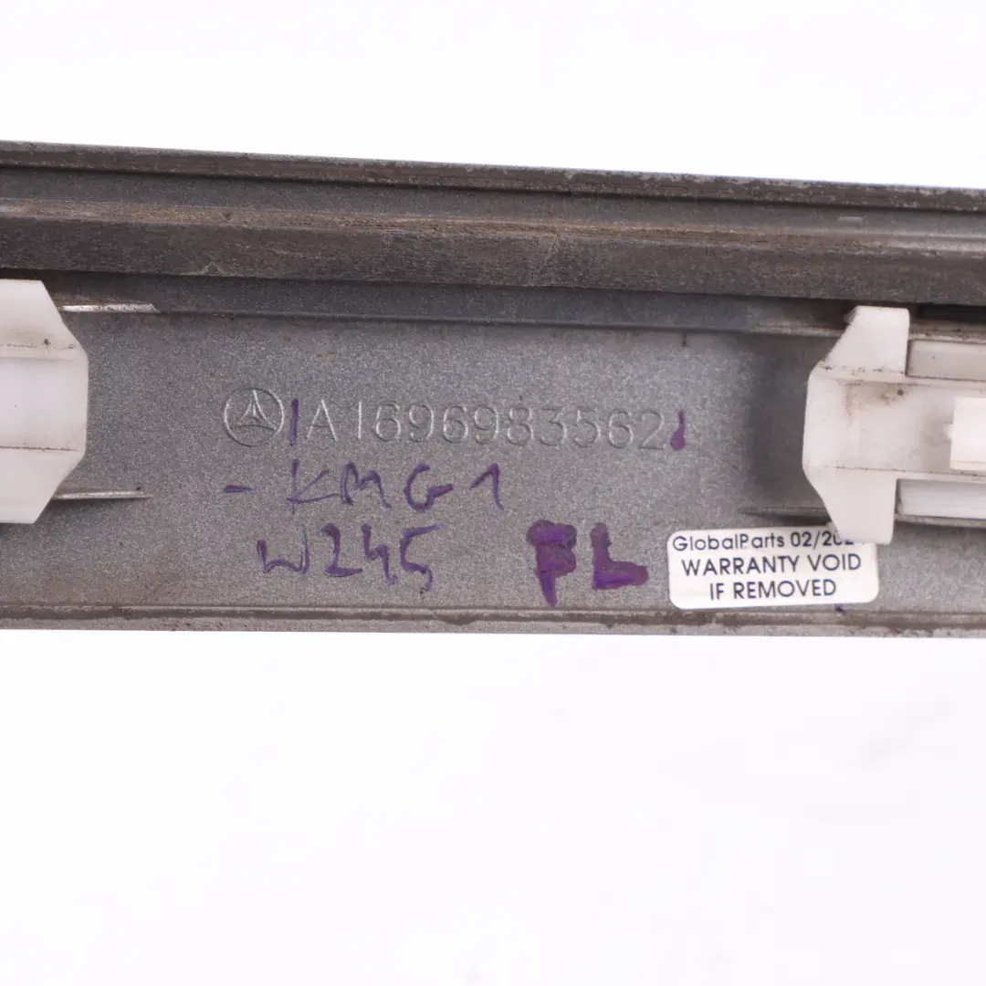 Mercedes W245 Door Trim Molding Front Left N/S Strip Comet Grey 748 A1696983562 - SKU A1696903362-KMG1 - Part number A1696903362