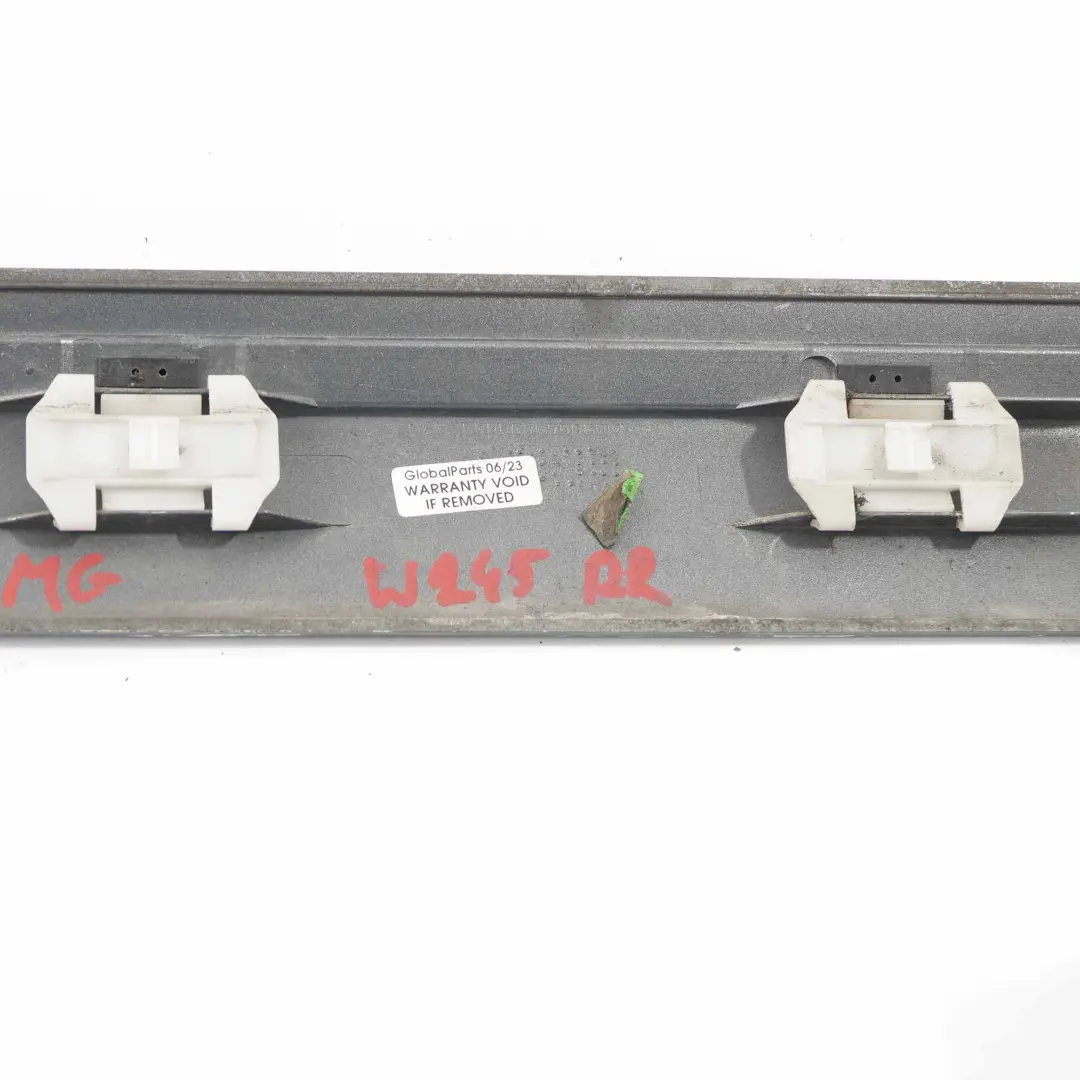 Door Trim Strip Moulding Panel Right O/S Mountain Grey - 787 to Mercedes W245 Rear with Part number A1696903662 Mercedes W245 Rear Door Trim Strip Moulding Panel Right O/S Mountain Grey - 787 - SKU A1696903662-MG - Part number A1696903662